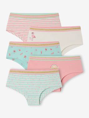 -Pack of 5 Shorties for Girls