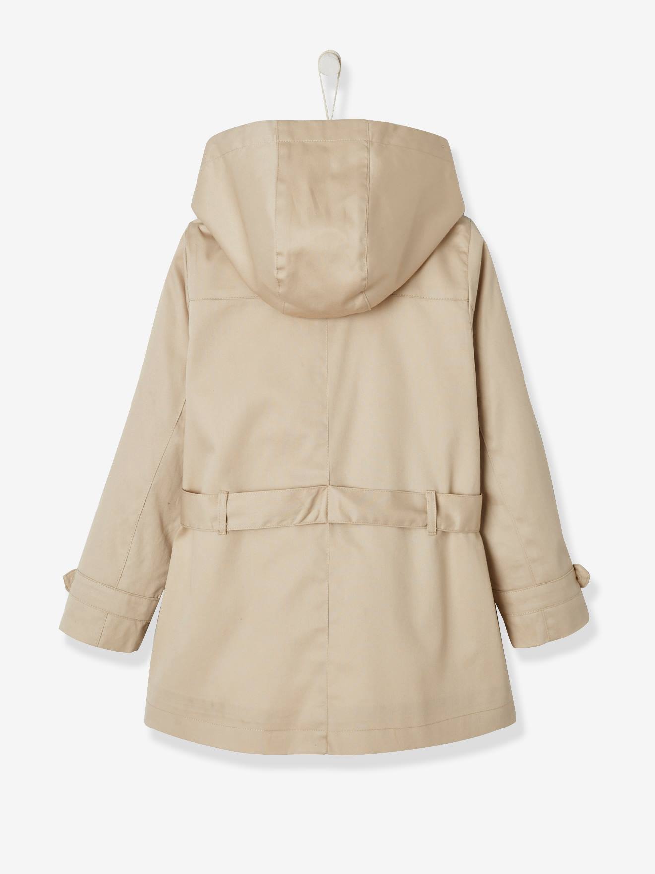 coat with detachable hood