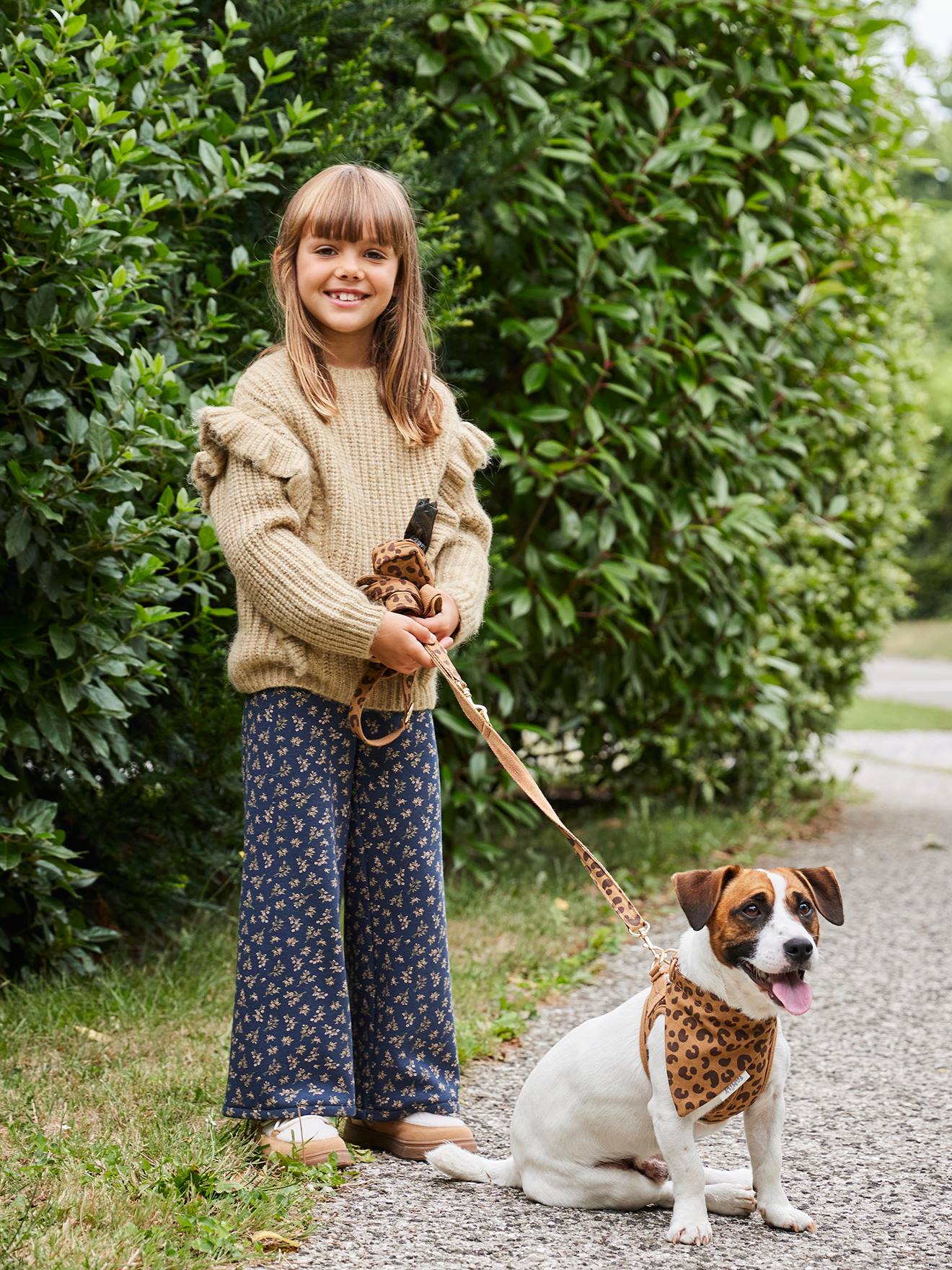 VERTBAUDET Legging Large Doublé Maille Polaire Fille