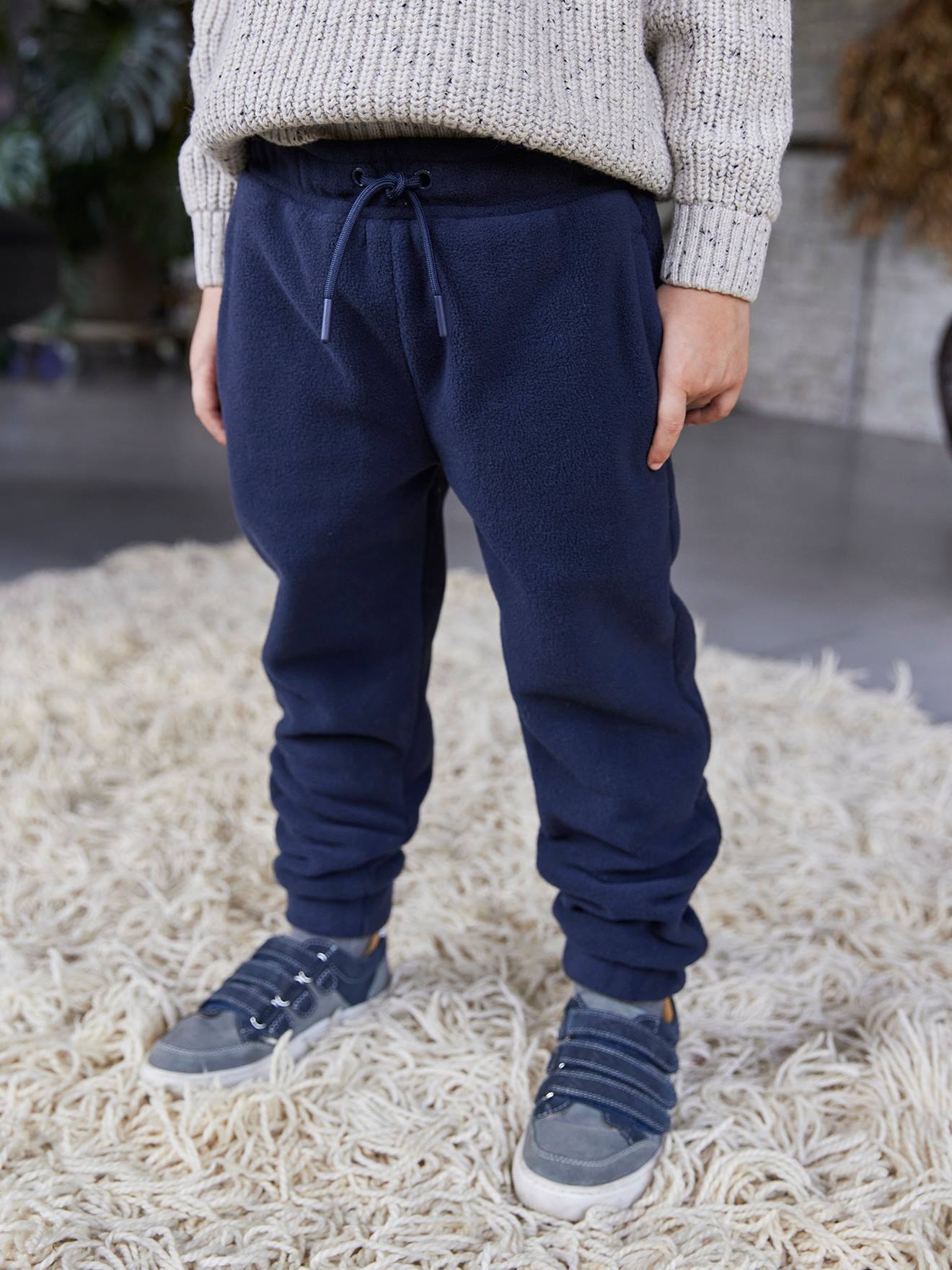 Reebok Sport Jogging polaire Marine - Vêtements Joggings