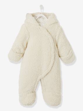 Vestes et manteaux-Combi-pilote bébé aspect fourrure ouatinée