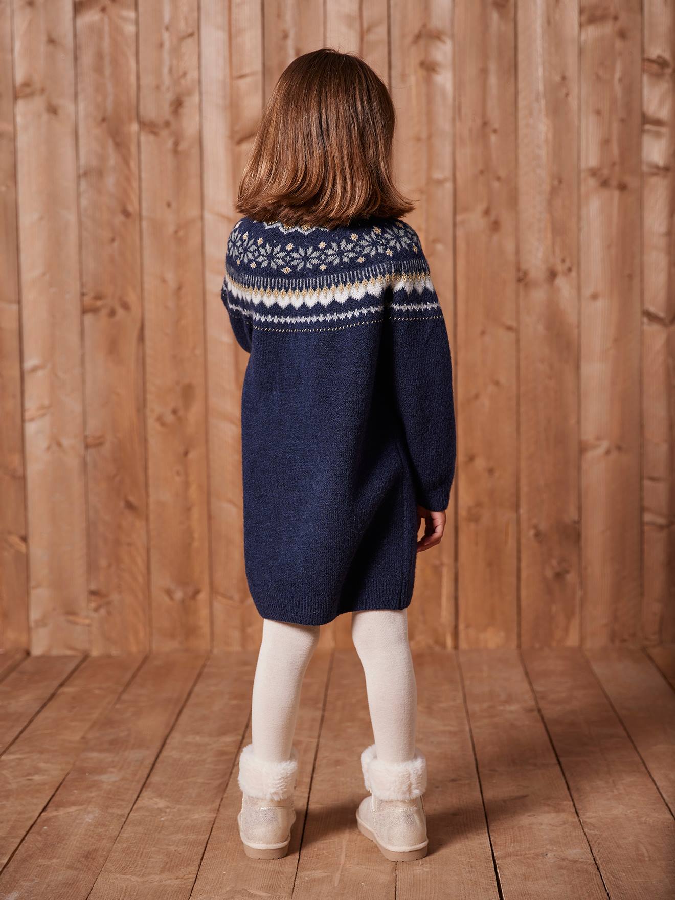 Robe Fille Joules Style Rugby Rayures Marine & Crème - Taille 7 Ans (122 Cm)