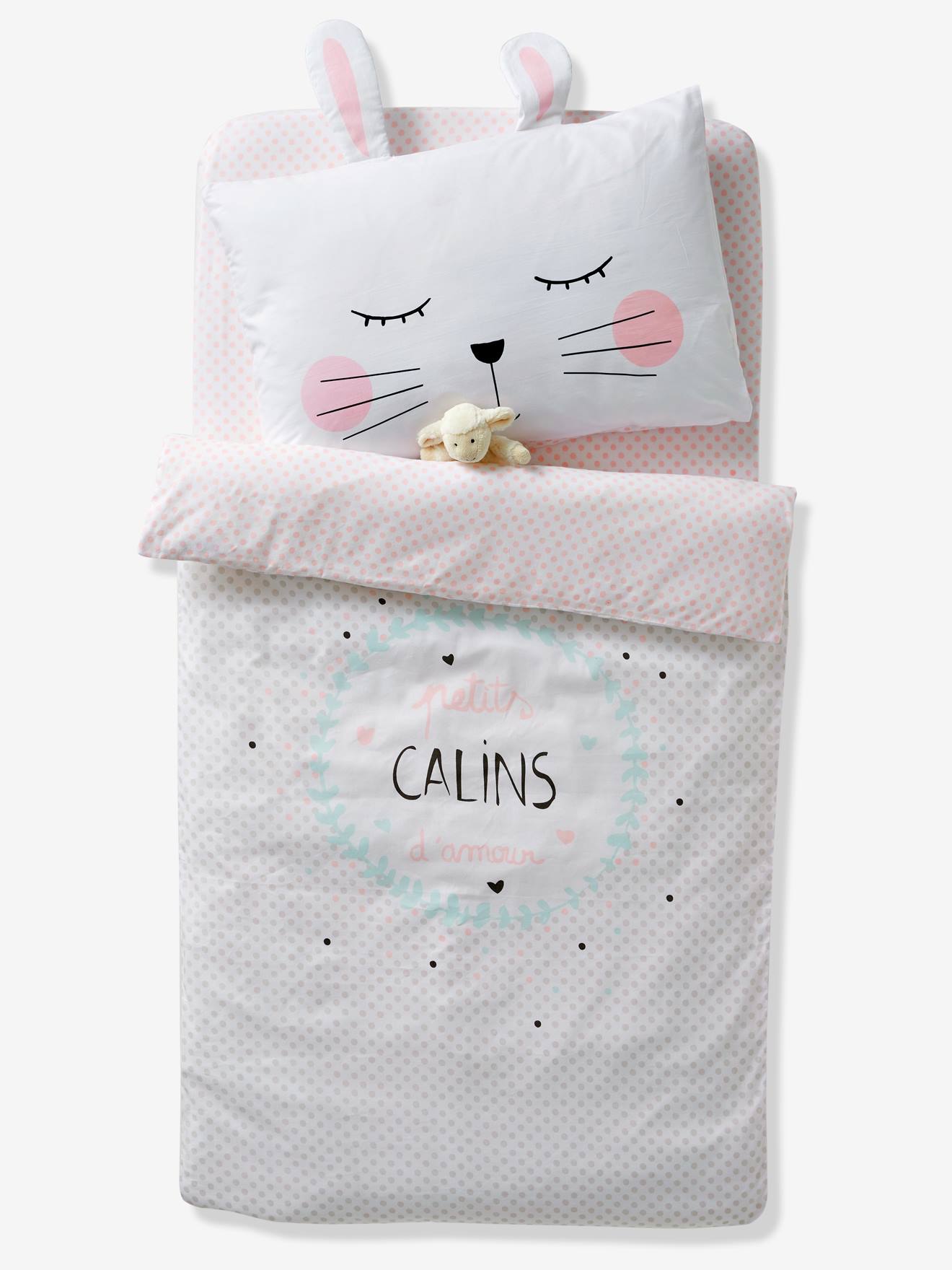 Vertbaudet Taie Doreiller Bebe Lapin Rose Blanc 40x60 Literie Et Linge De Maison Linge De Lit Et Oreillers Epf Lk