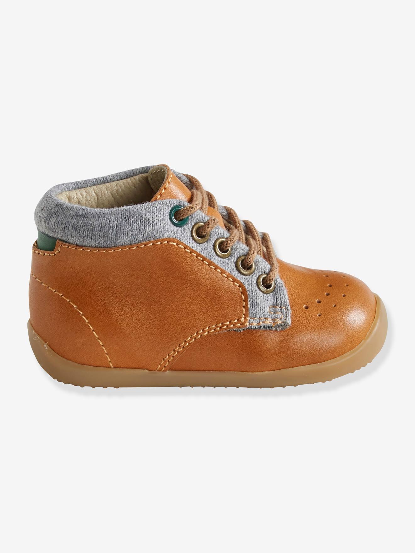 Leather Pram Shoes for Baby Boys 