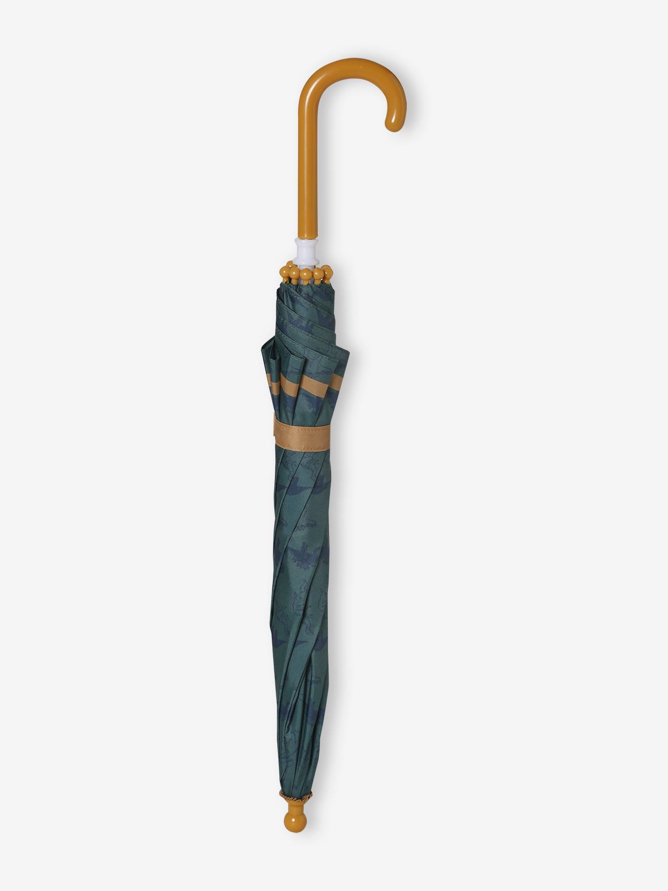 Umbrella with Dinosaur Motifs for Boys - fir green, Boys Umbrella with Dinosaur Motifs for Boys - fir green, Boys