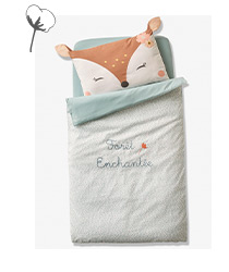 Silhouette Housse de couette bébé FORET ENCHANTEE + Drap-housse bébé FORET ENCHANTEE + Taie d'oreiller bébé FORET ENCHANTEE