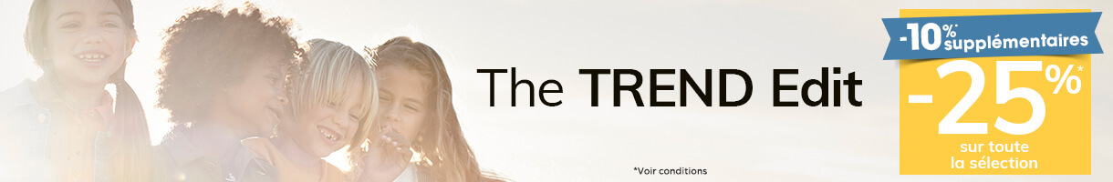 The TREND Edit -25% sur toute la sélection The TREND Edit -25% sur toute la sélection