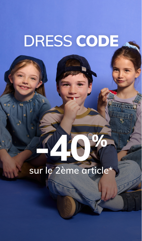 Dress code -40% sur le 2ème article*