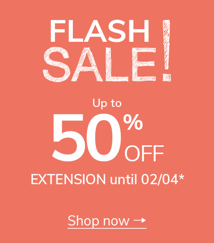 Flash Sale ! Up to 50% off*
